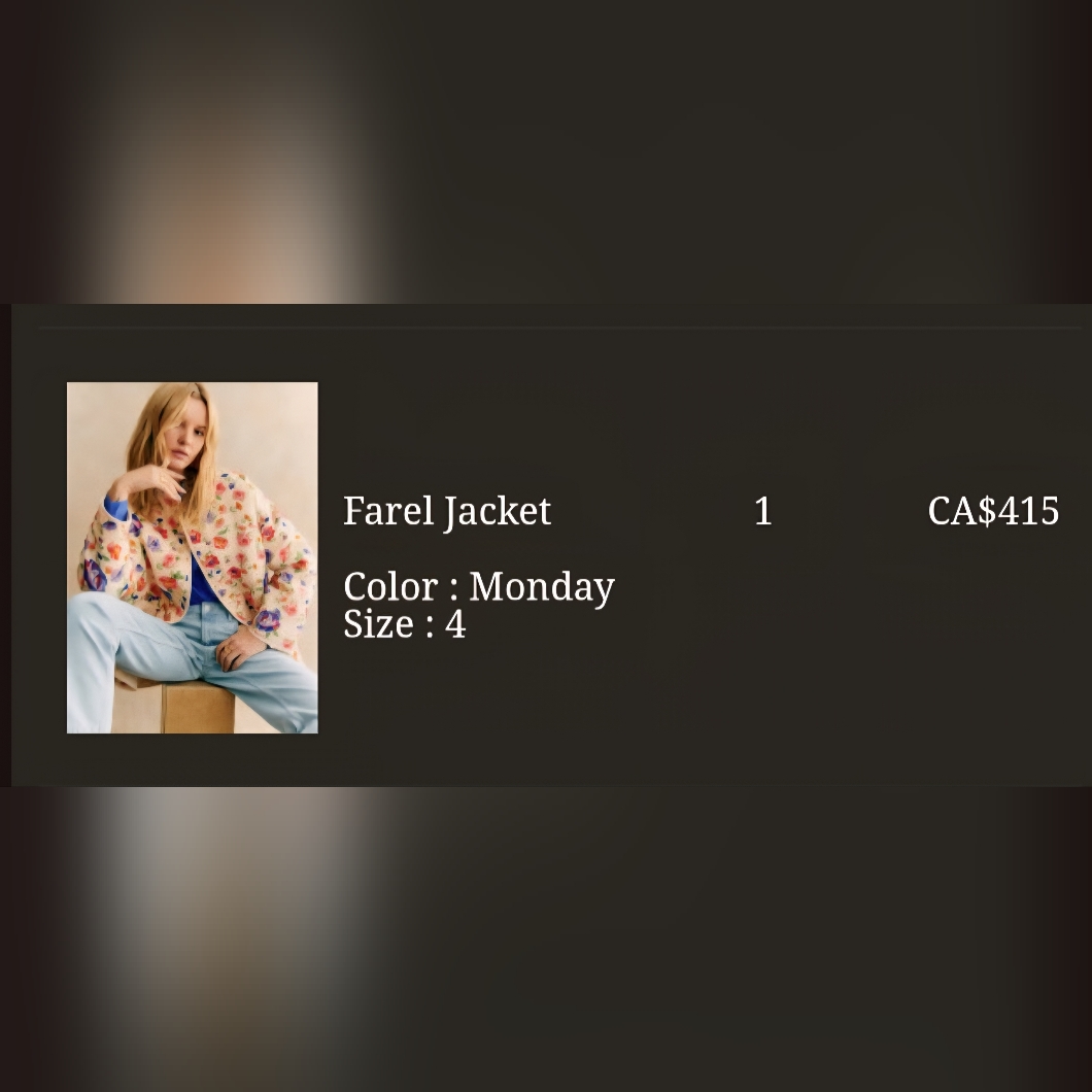 Sezane Floral Women's Jacket S